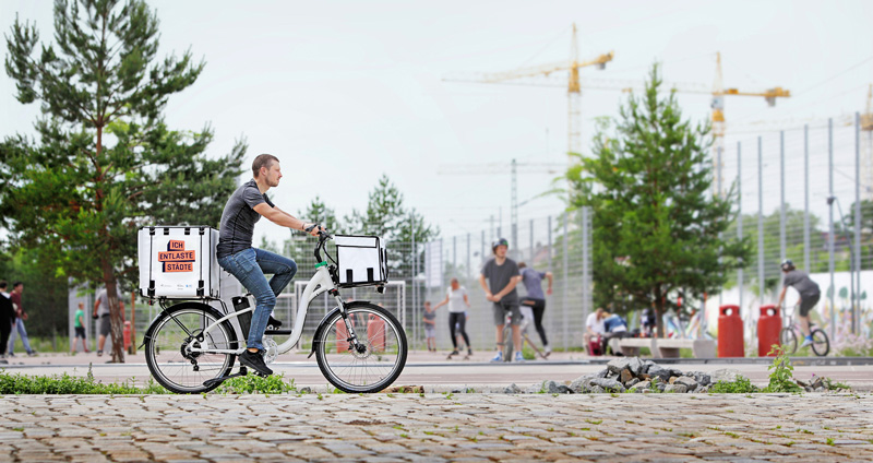 Lastenräder zum Ausliefern oder zum kostenlosen Testen über lastenradtest.de  | Foto vom DLR